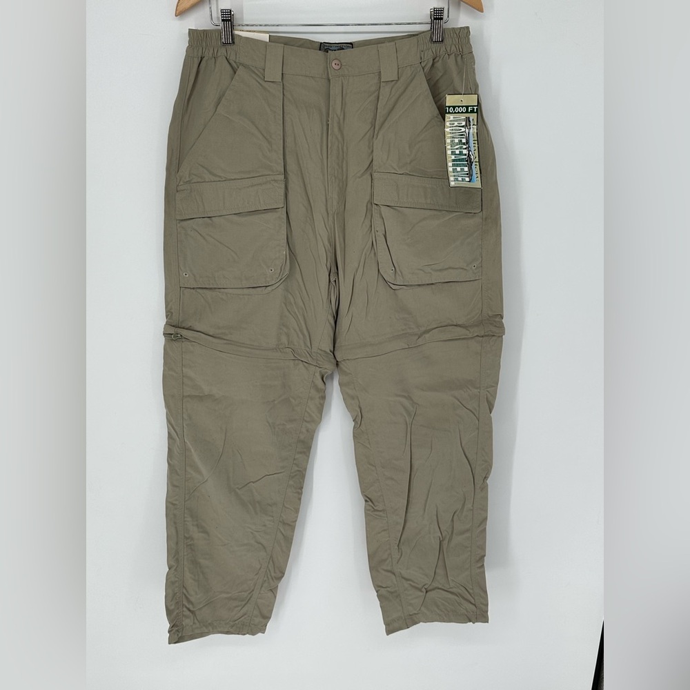 NWT 10,000 Feet Above Sea Level Men's Tan Sz M Convertible Cargo Pants/Shorts Y6